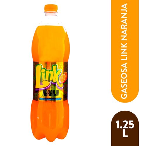 Gaseosa Link Sabor Naranja - 1.25 litros