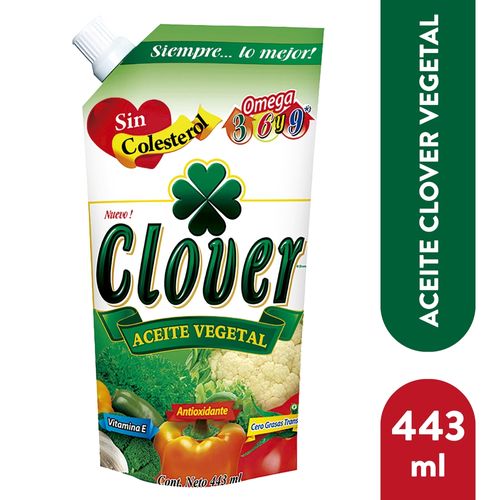 Aceite Clover Vegetal Econopack - 443Ml
