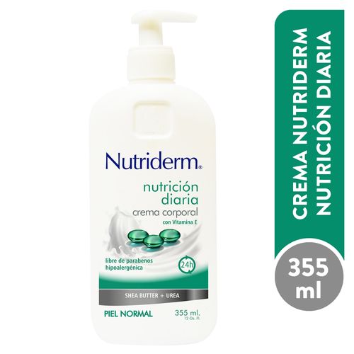 Crema Corporal Hidratante Nutriderm para el Cuidado de la Piel Normal - 354ml