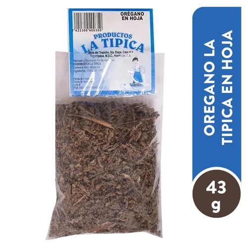 Orégano La Tipica En Hoja - 43 g