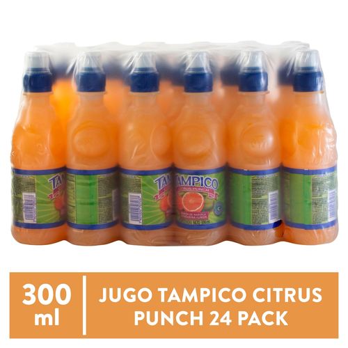 24 Pack Jugo Tampico Sport Naranja - 300 Ml