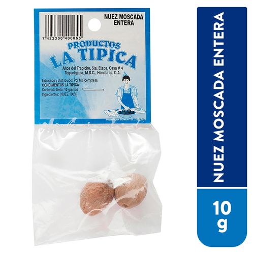 Nuez La Tipica Moscada Entera - 10 g