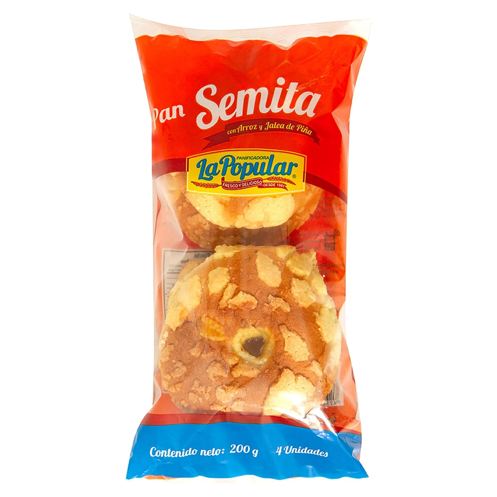 Comprar Pan La Popular Fresco Semita Arroz Especial - 375Gr | Walmart ...