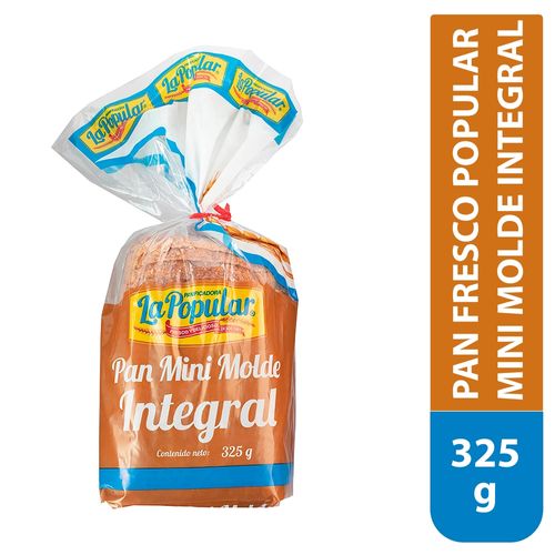 Pan La Popular Fresco Mini Molde Integral - 325 g