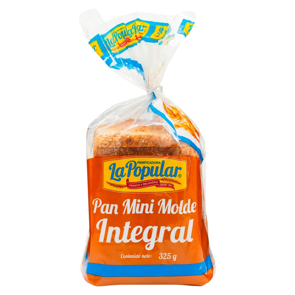 Comprar Pan Fresco La Popular Mini Molde Integral - 325Gr | Walmart ...