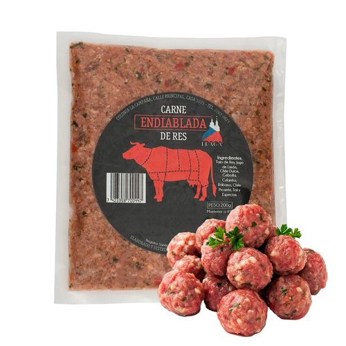 Carne De Res Endiablada Criket Fresco Paquete- Unidad