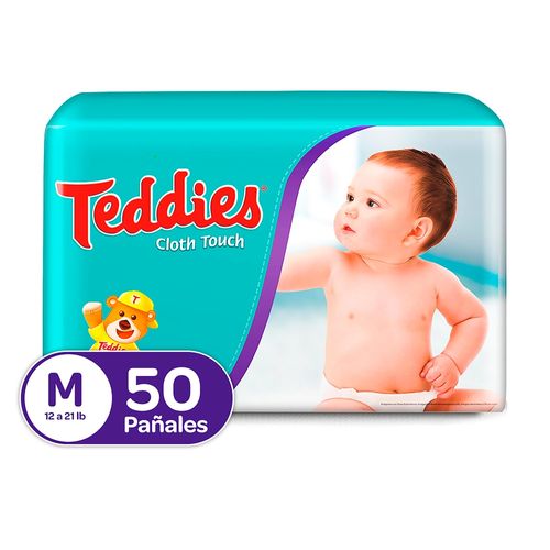 Pañales Teddies Etapa 2/M - 50 Unidades