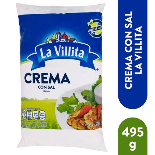 Crema Villita Con Sal 495 Gr
