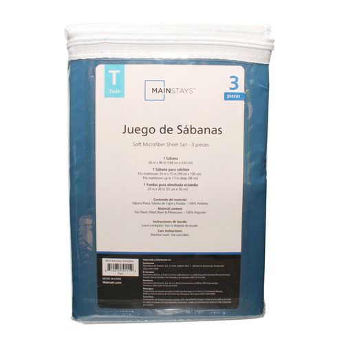 Juego de Sábanas 3 piezas Individual Mainstays