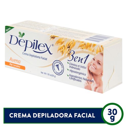 Crema Faci Depilatoria Depilex Avena 30G