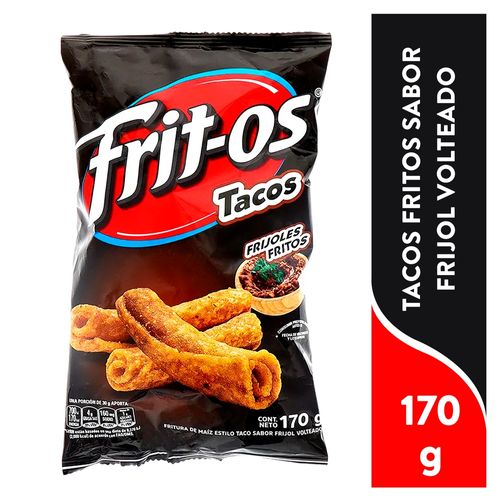 Fritos Tacos Frijol Volteado 170 Gr