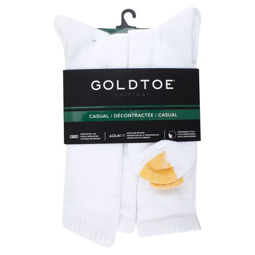 Ropa Interior Para Hombre Gold Toe 6p Caletin Dep Crew Blanco Gold Toe