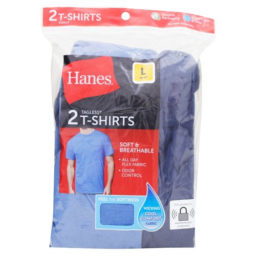 Ropa Deportiva Para Hombre Hanes P2 Cms Hanes Cab Cuello Redond Azules m 352