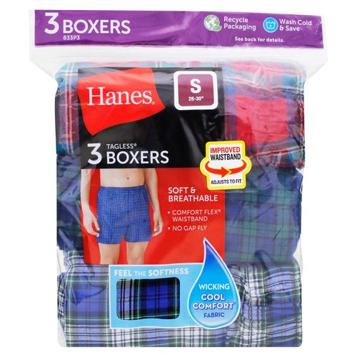 Ropa Interior Para Hombre Hanes P3 Boxer Hanes Cab Surtido s 356