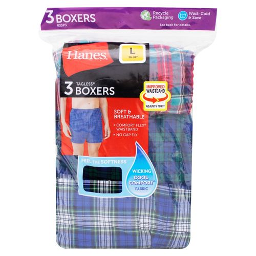 Ropa Interior Para Hombre Hanes P3 Boxer Hanes Cab Surtido s 357
