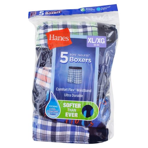 Ropa Interior y Pijamas De Niños Hanes P5 Boxer Nino Hanes Surtido Xl
