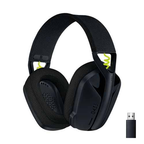Audífonos inalámbricos con micrófono Logitech G435 LIGHTSPEED para gaming Negro