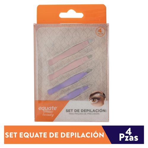 Set de Depilacion Equate Mini Pinzas 4 piezas