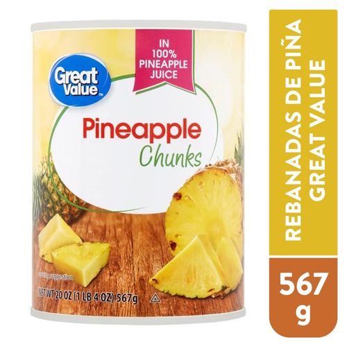Piña Great Value Rebanadas En Lata - 567 g