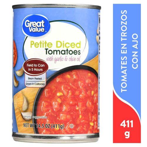 Toma Great Value En Troz Con Ajo 411gr