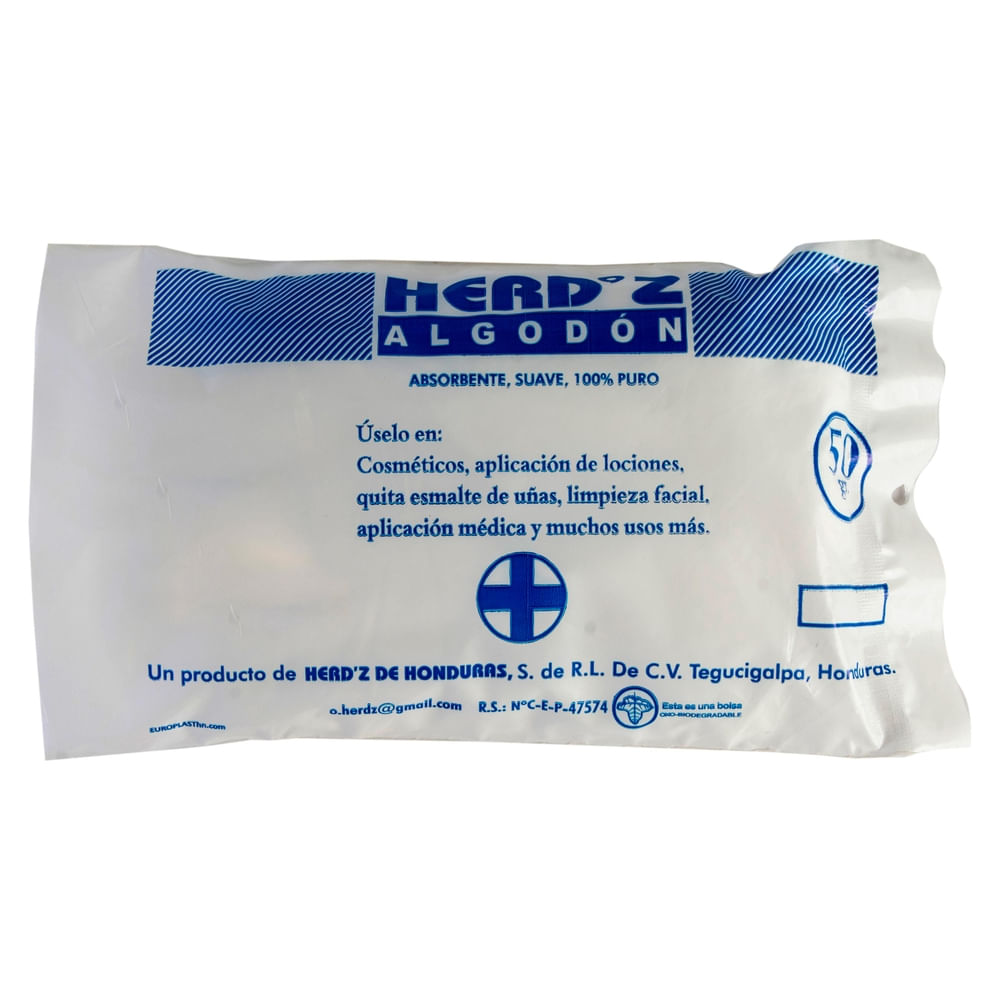 Comprar AAlgodon Herdz - 50 g | Walmart Honduras - Paiz Honduras