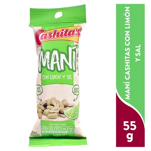 Mani Cashitas Con Limón Y Sal - 55 g