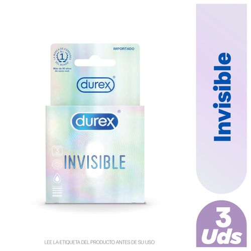 Preservativo Durex invisible caja 3 Uds - Precio indicado por caja