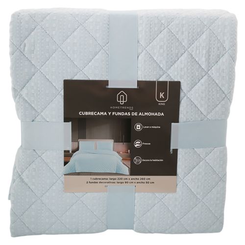 Cubrecama Y Fundas De Almohada Ht King 343
