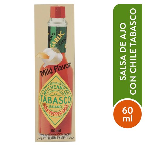 Chile Garlic Mild Flavor Tabasco Hot60ml