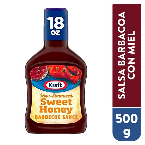 Salsa Barbacoa Kraft Miel Dulce Botella - 510g