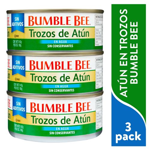 Atún Bumble Bee En Agua 3 Pack - 142 g