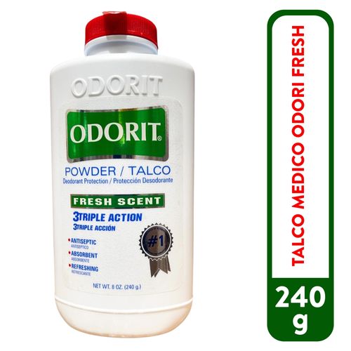 Talco medicado Odorit fresh -240 g