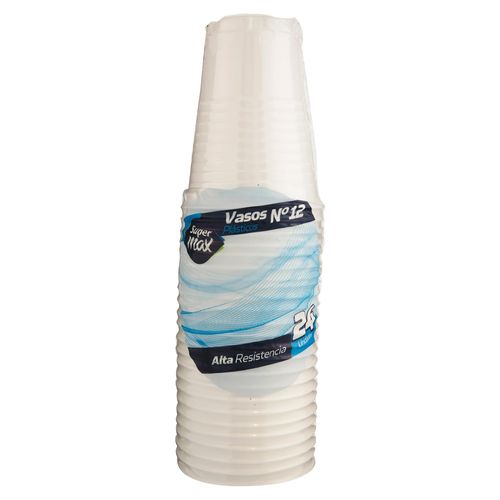 Vaso Supermax Desechable N12 -24 Unidades