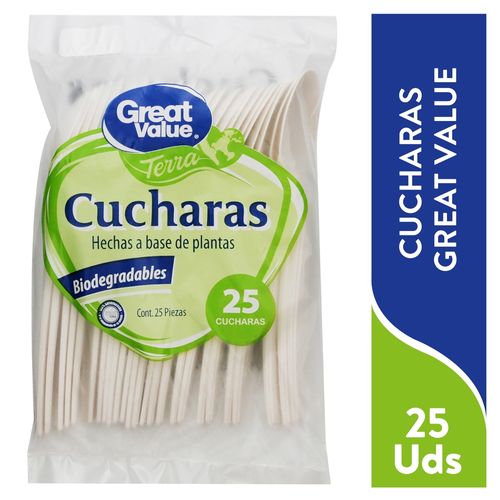 Cuchara Great Value Jumbo - 25 unidades