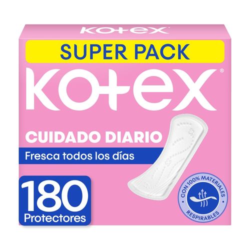 Protectores Kotex Cuidado Diario Super Pack - 180 Unidades