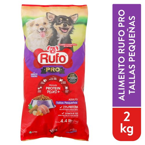 Alimento Perro Adul Rufo Raza Peq 2000gr