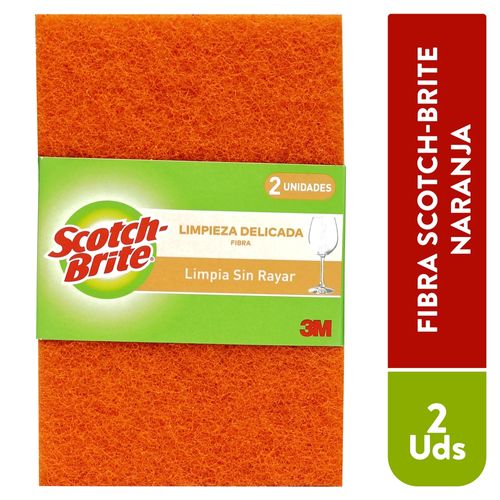 Fibra Scotch Brite Naranja No Rayas - 2Uds