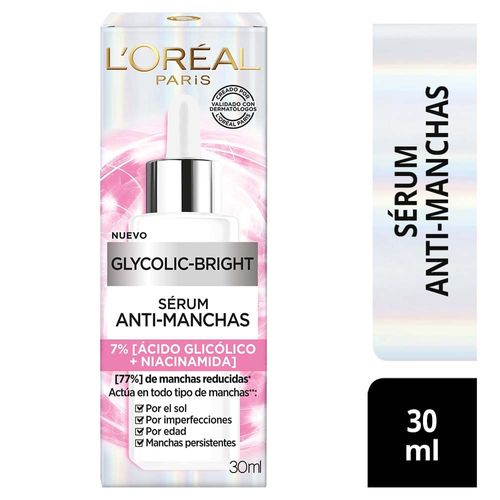 Sérum Facial Glycolic Bright Antimanchas L'Oréal Paris 30 ml