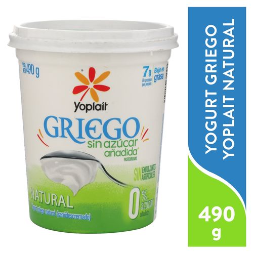Yogurt Griego Yoplait Sin Azucar 490 Gr