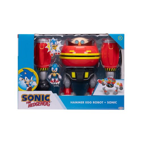 Figura Sonic deluxe playset Hammer Egg Ro plástico - 2 Uds