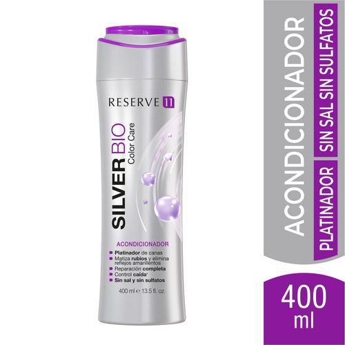 Acondicionador Reserve 11 Silver Plex Platinador Matizante - 400 ml