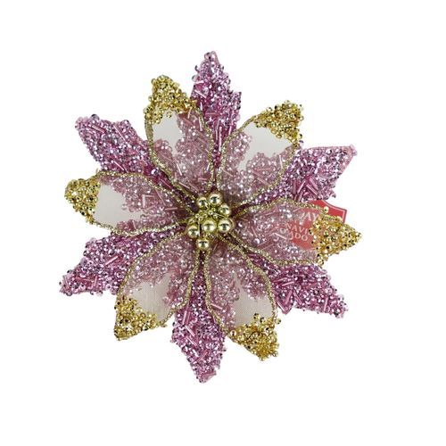 Clip Holiday Time Flor Pascua Rosa Navideña