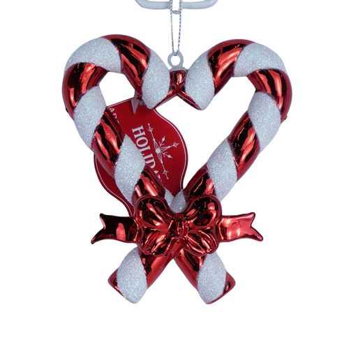 Ornamento Holiday Time bastones navideños