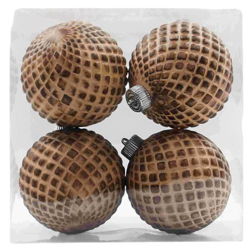 Esferas Holiday Time Antiguas 120 mm - 4 Uds