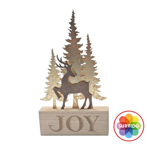 Árbol Holiday Time Con Decoracion Y Mensaje - 36 cm