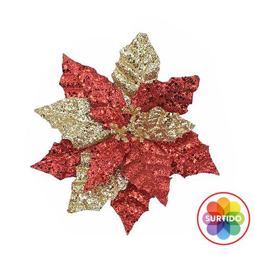 Adorno Holiday Time Flor De Navidad - 60 cm