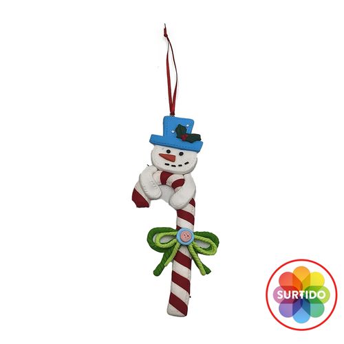 Adorno Holiday Time árbol bastón navideño