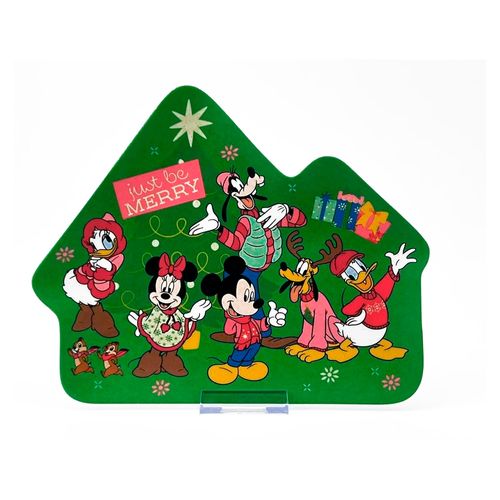 Plato Disney con forma de casita navideña
