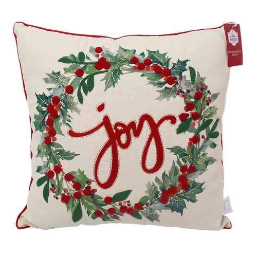 Cojín Holiday Time Navideño - 40 x 40 cm