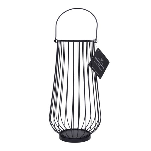 Ht Candelabro Negro 30cm